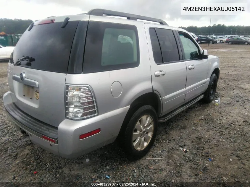 2010 Mercury Mountaineer VIN: 4M2EN3HEXAUJ05142 Lot: 40329737