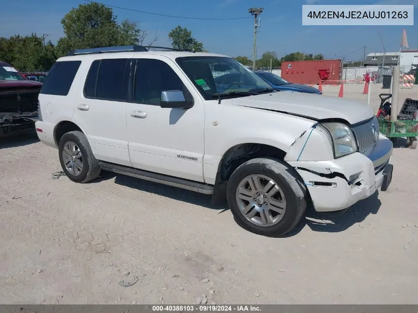 2010 Mercury Mountaineer Premier VIN: 4M2EN4JE2AUJ01263 Lot: 40388103