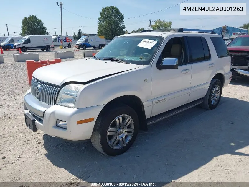 2010 Mercury Mountaineer Premier VIN: 4M2EN4JE2AUJ01263 Lot: 40388103