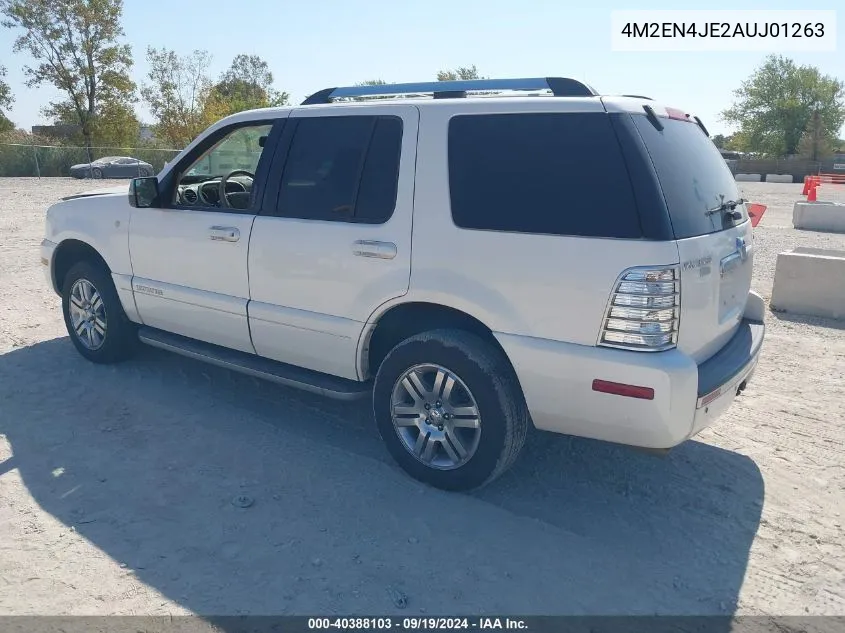 2010 Mercury Mountaineer Premier VIN: 4M2EN4JE2AUJ01263 Lot: 40388103