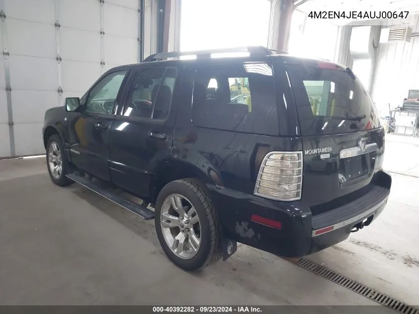 2010 Mercury Mountaineer Premier VIN: 4M2EN4JE4AUJ00647 Lot: 40392282