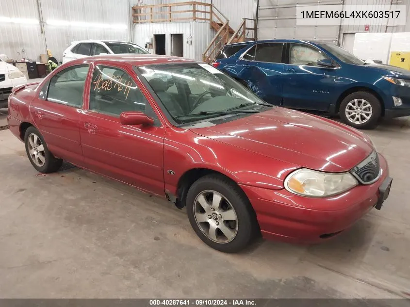 1MEFM66L4XK603517 1999 Mercury Mystique Ls