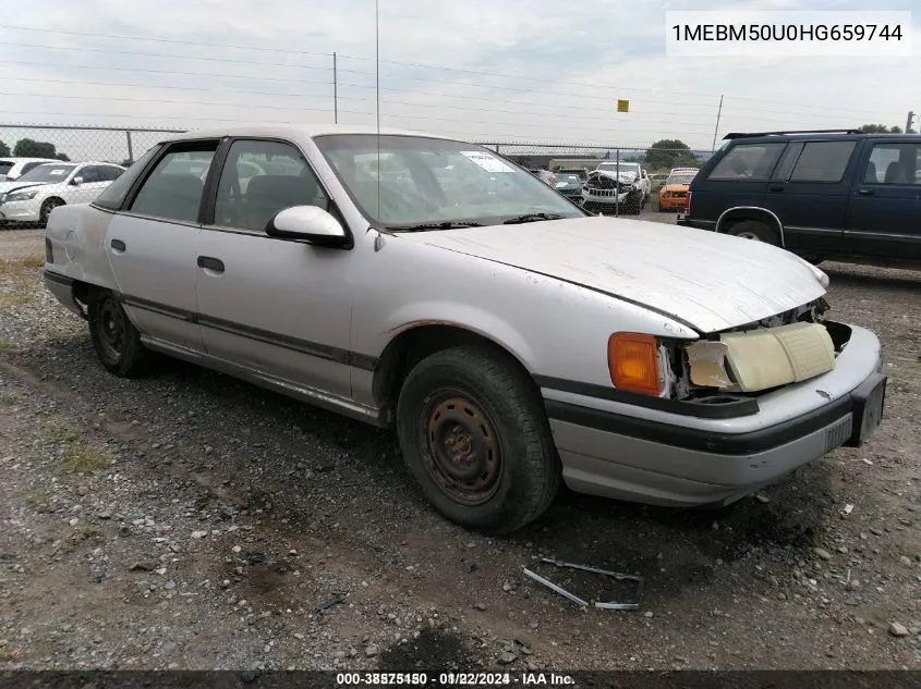 1987 Mercury Sable Gs VIN: 1MEBM50U0HG659744 Lot: 38575150