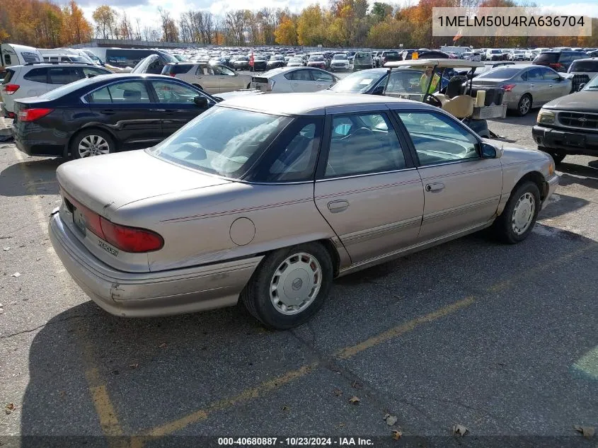 1994 Mercury Sable Gs VIN: 1MELM50U4RA636704 Lot: 40680887