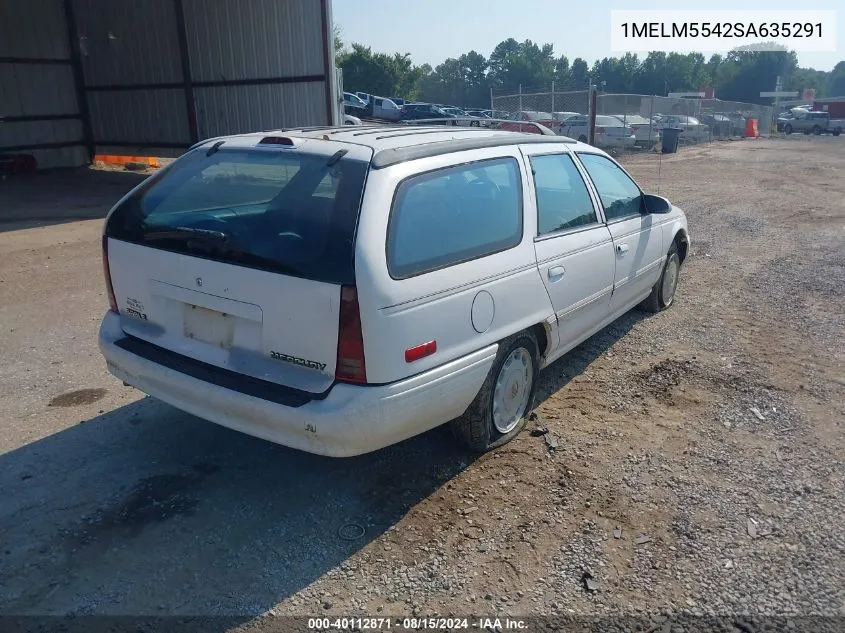 1995 Mercury Sable Gs VIN: 1MELM5542SA635291 Lot: 40382351