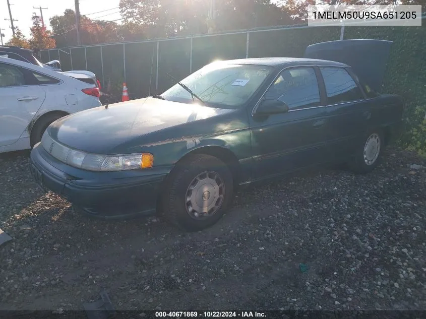 1995 Mercury Sable Gs VIN: 1MELM50U9SA651205 Lot: 40671869