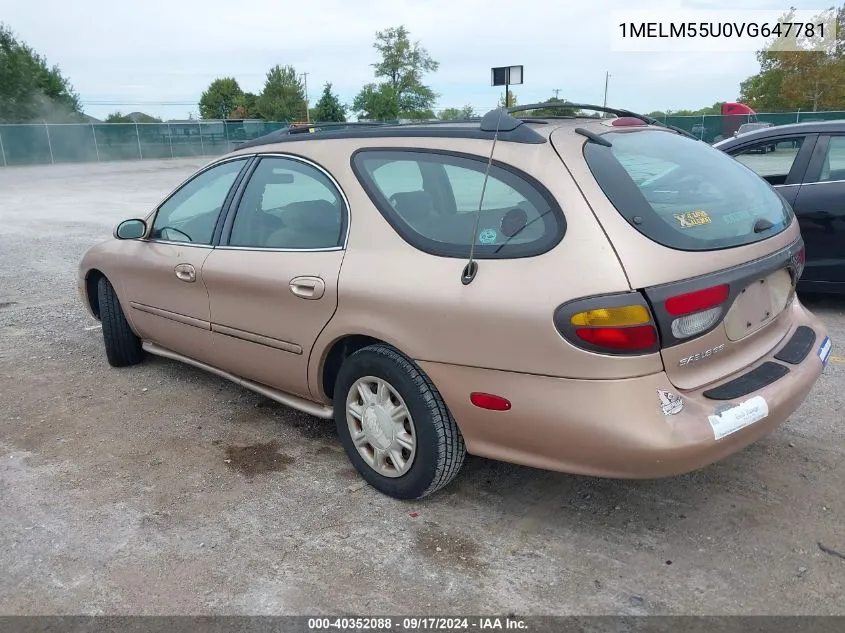 1997 Mercury Sable Gs VIN: 1MELM55U0VG647781 Lot: 40352088