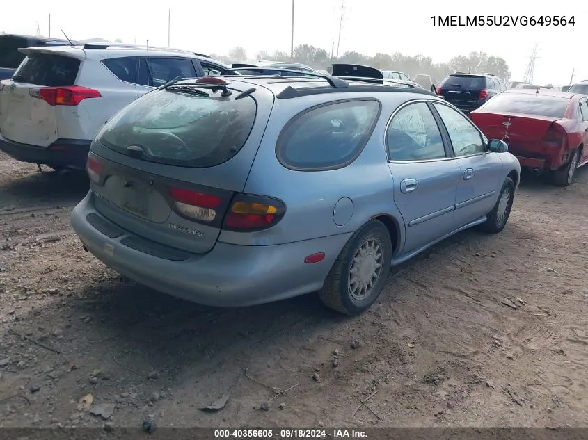 1997 Mercury Sable Gs VIN: 1MELM55U2VG649564 Lot: 40356605