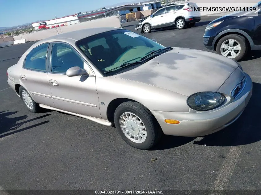 1998 Mercury Sable Gs/Ls VIN: 1MEFM50S0WG614199 Lot: 40323791