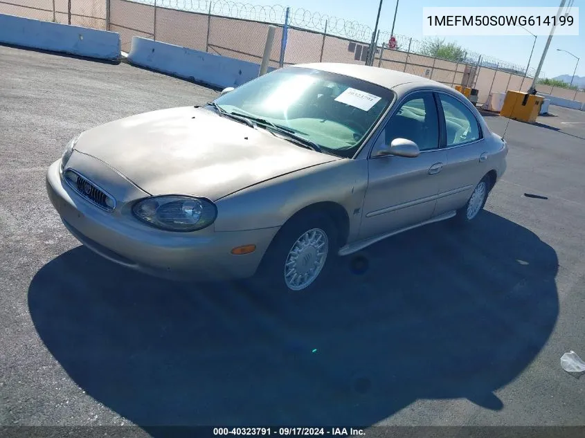 1998 Mercury Sable Gs/Ls VIN: 1MEFM50S0WG614199 Lot: 40323791