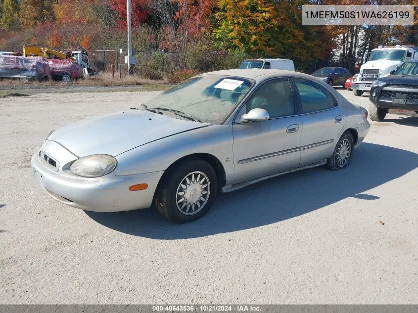 1998 Mercury Sable Gs/Ls VIN: 1MEFM50S1WA626199 Lot: 40643536