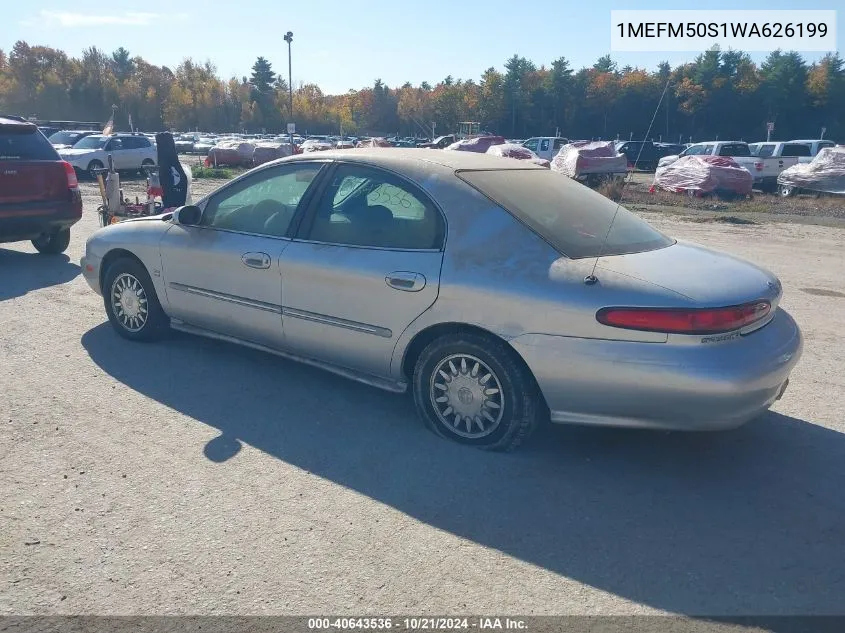 1998 Mercury Sable Gs/Ls VIN: 1MEFM50S1WA626199 Lot: 40643536