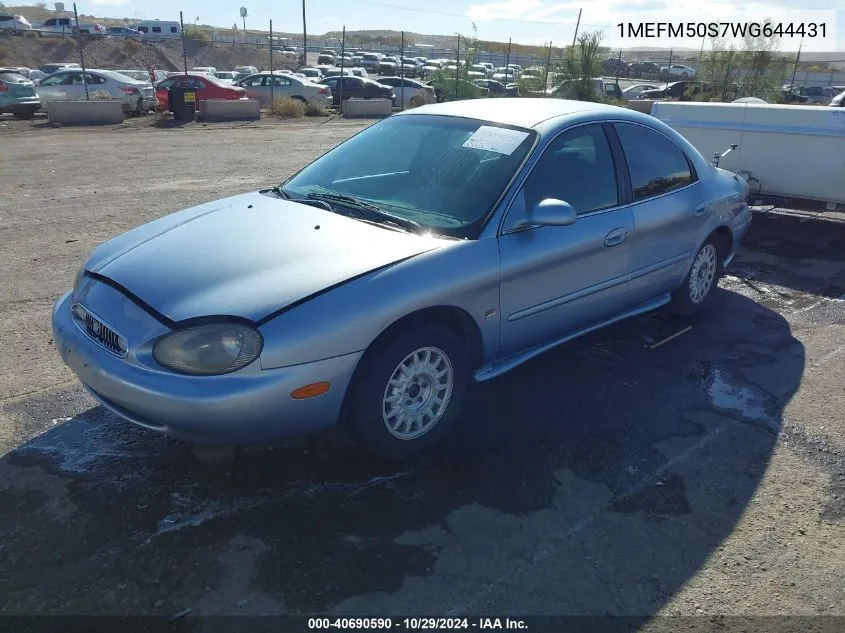 1998 Mercury Sable Gs/Ls VIN: 1MEFM50S7WG644431 Lot: 40690590