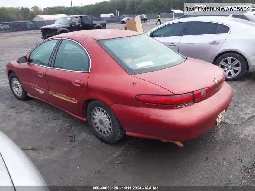 1998 Mercury Sable Gs/Ls VIN: 1MEFM50U9WA605604 Lot: 40839128