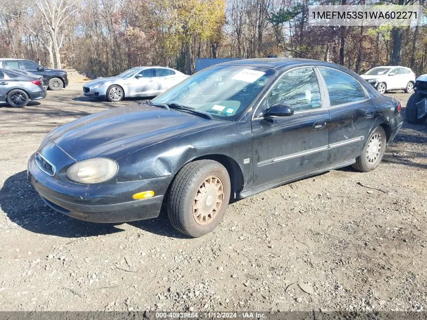 1998 Mercury Sable Ls VIN: 1MEFM53S1WA602271 Lot: 40839854