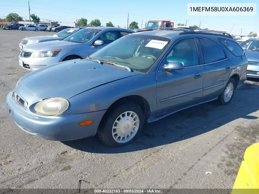 1999 Mercury Sable Ls VIN: 1MEFM58U0XA606369 Lot: 40232183