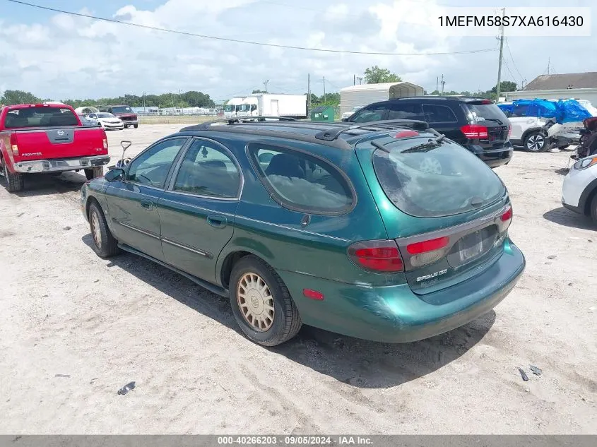 1999 Mercury Sable Gs/Ls VIN: 1MEFM58S7XA616430 Lot: 40266203