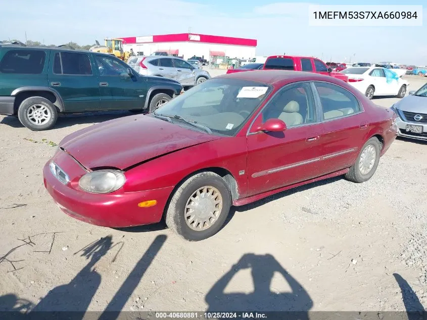 1999 Mercury Sable Ls VIN: 1MEFM53S7XA660984 Lot: 40680881