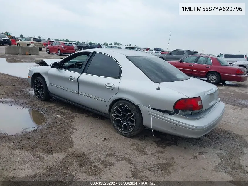 2000 Mercury Sable Ls Premium VIN: 1MEFM55S7YA629796 Lot: 39526292