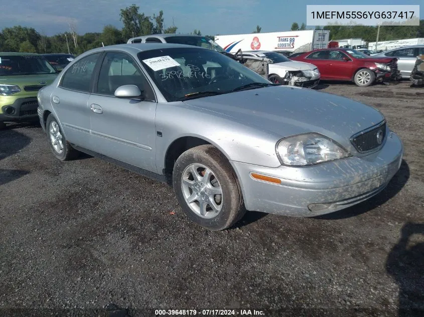 1MEFM55S6YG637417 2000 Mercury Sable Ls Premium