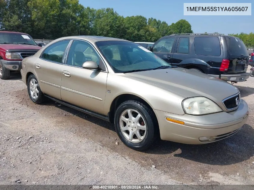 2000 Mercury Sable Ls Premium VIN: 1MEFM55S1YA605607 Lot: 40218901