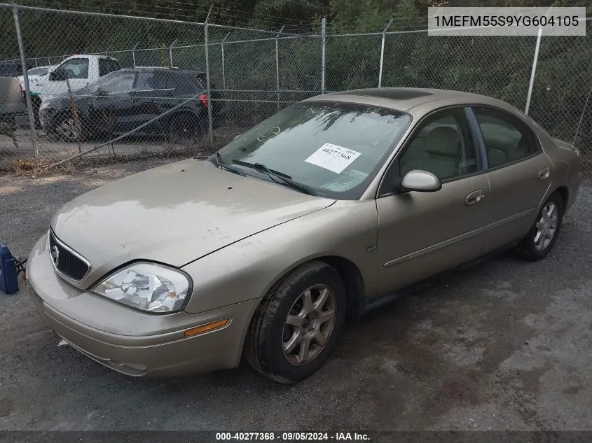 2000 Mercury Sable Ls Premium VIN: 1MEFM55S9YG604105 Lot: 40277368