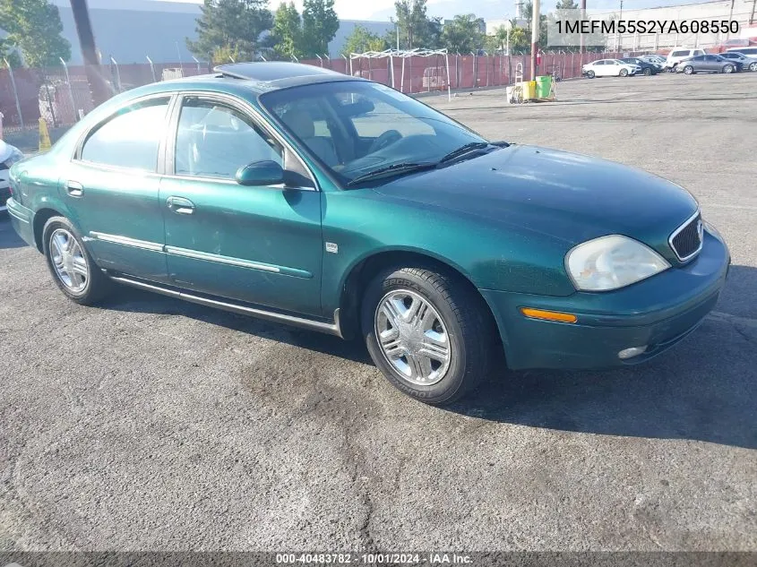 2000 Mercury Sable Ls Premium VIN: 1MEFM55S2YA608550 Lot: 40483782