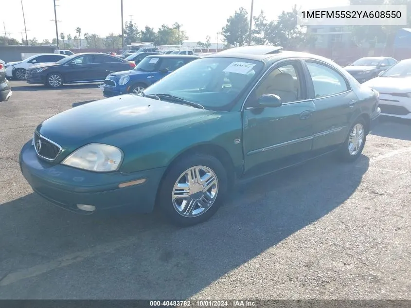 2000 Mercury Sable Ls Premium VIN: 1MEFM55S2YA608550 Lot: 40483782