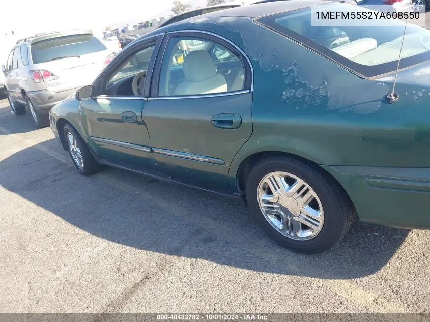 2000 Mercury Sable Ls Premium VIN: 1MEFM55S2YA608550 Lot: 40483782