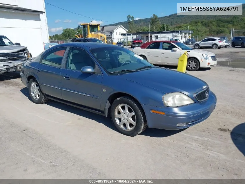 2000 Mercury Sable Ls Premium VIN: 1MEFM55S5YA624791 Lot: 40519624