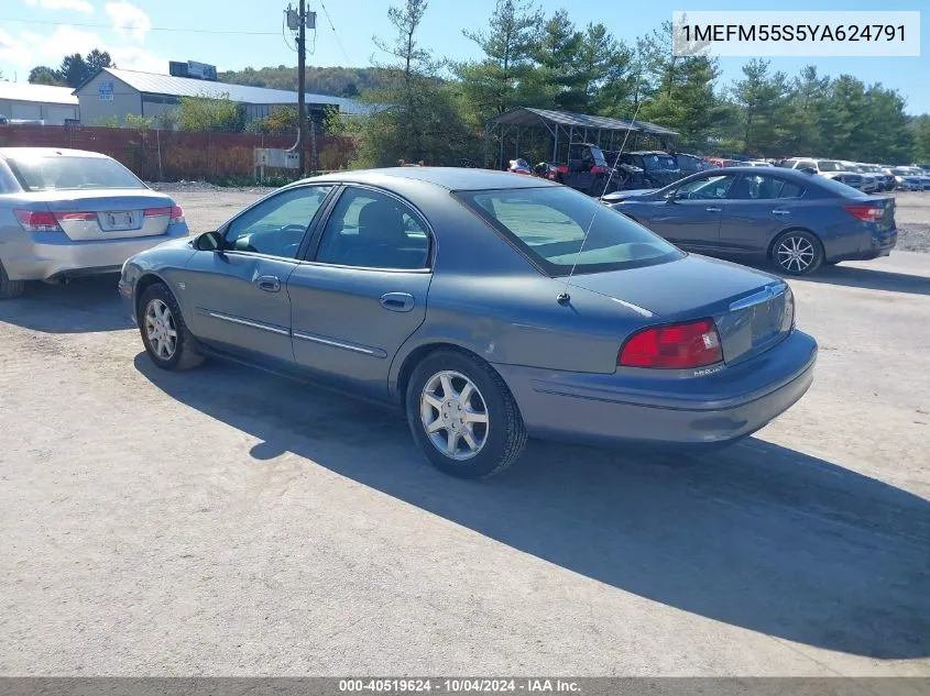 2000 Mercury Sable Ls Premium VIN: 1MEFM55S5YA624791 Lot: 40519624