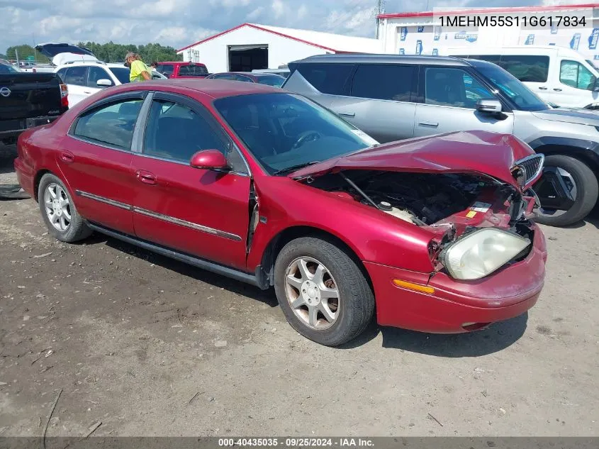 2001 Mercury Sable Ls Premium VIN: 1MEHM55S11G617834 Lot: 40435035