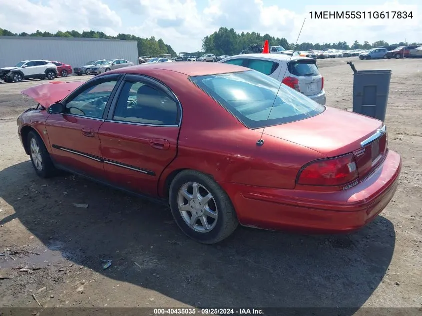 2001 Mercury Sable Ls Premium VIN: 1MEHM55S11G617834 Lot: 40435035