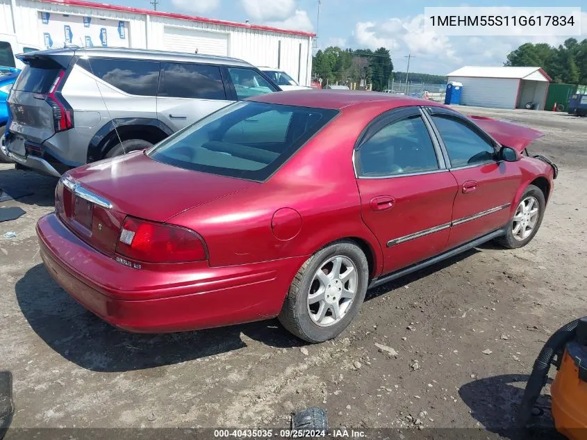 2001 Mercury Sable Ls Premium VIN: 1MEHM55S11G617834 Lot: 40435035