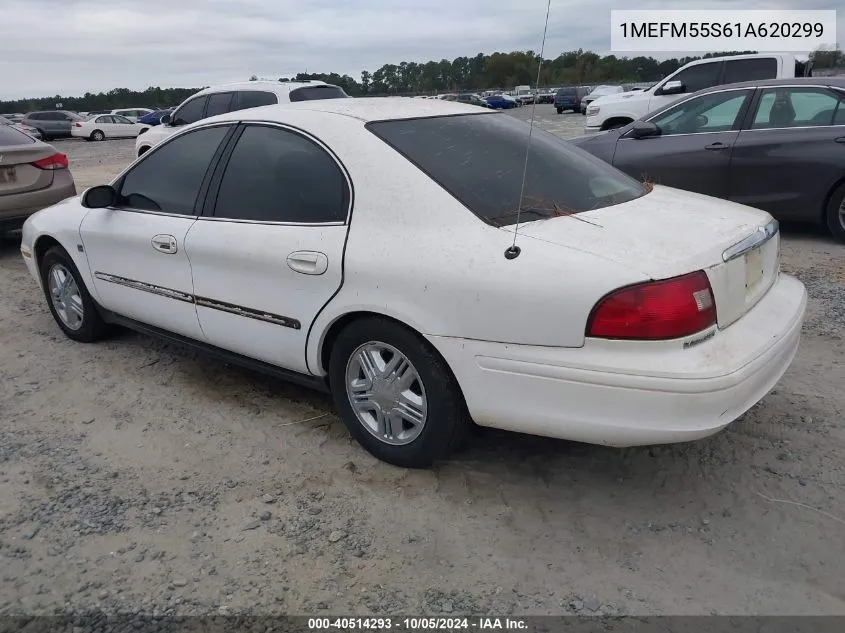 2001 Mercury Sable Ls Premium VIN: 1MEFM55S61A620299 Lot: 40514293