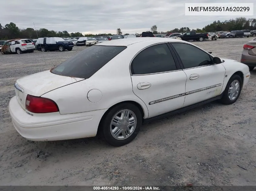 2001 Mercury Sable Ls Premium VIN: 1MEFM55S61A620299 Lot: 40514293