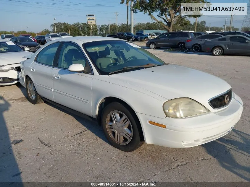 2001 Mercury Sable Ls VIN: 1MEHM53U41A637499 Lot: 40514531