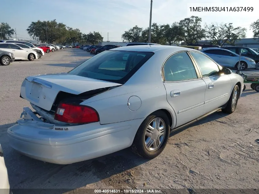 2001 Mercury Sable Ls VIN: 1MEHM53U41A637499 Lot: 40514531