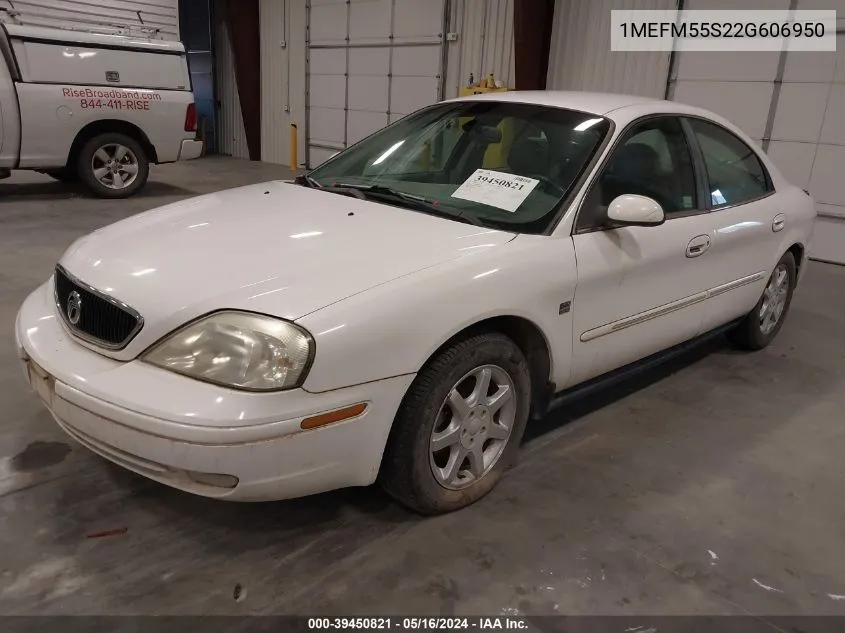 2002 Mercury Sable Ls Premium VIN: 1MEFM55S22G606950 Lot: 39450821