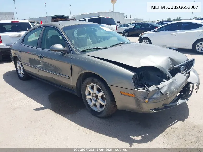 1MEFM50U32G652067 2002 Mercury Sable Gs