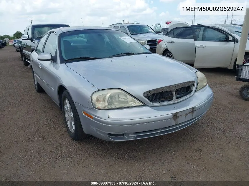 2002 Mercury Sable Gs VIN: 1MEFM50U02G629247 Lot: 39897153