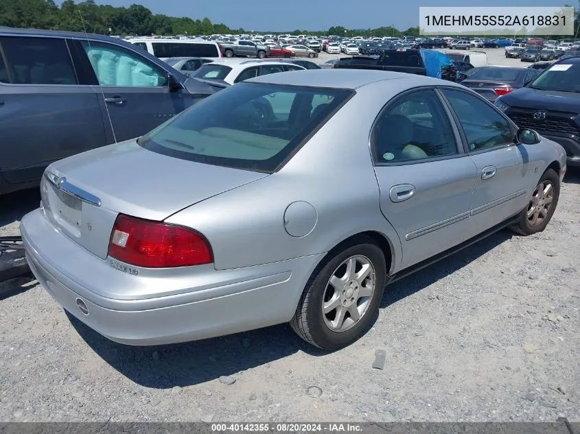 2002 Mercury Sable Ls Premium VIN: 1MEHM55S52A618831 Lot: 40142355