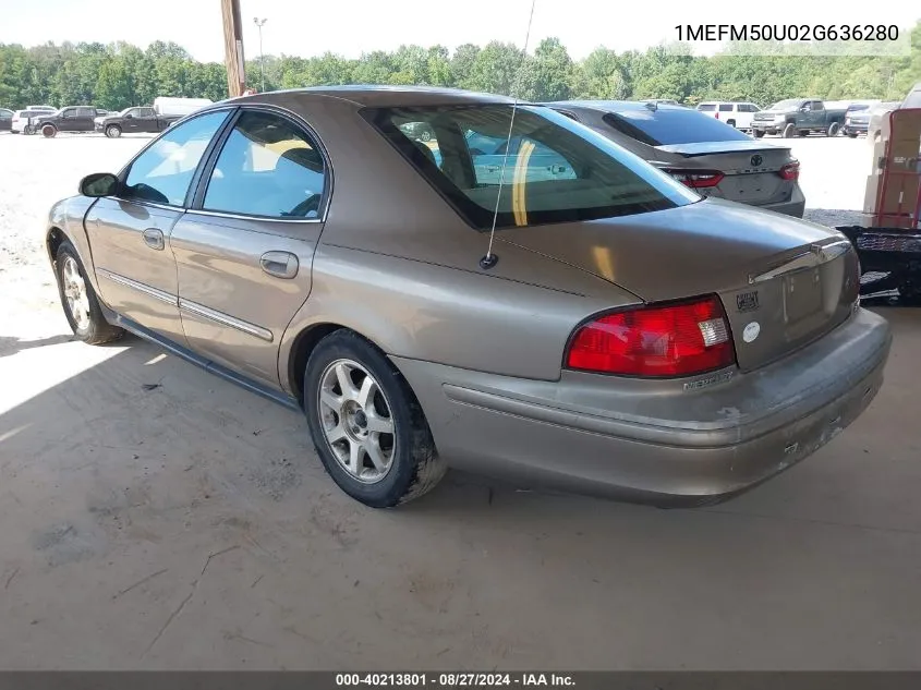 1MEFM50U02G636280 2002 Mercury Sable Gs