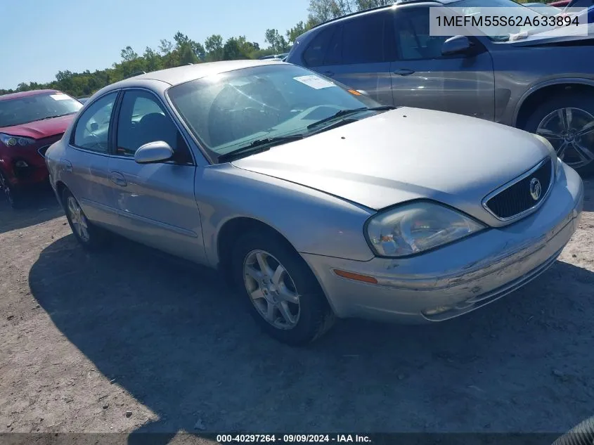 2002 Mercury Sable Ls Premium VIN: 1MEFM55S62A633894 Lot: 40297264