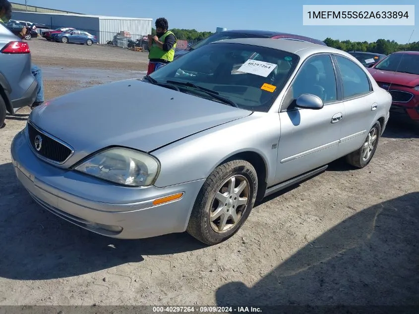 2002 Mercury Sable Ls Premium VIN: 1MEFM55S62A633894 Lot: 40297264