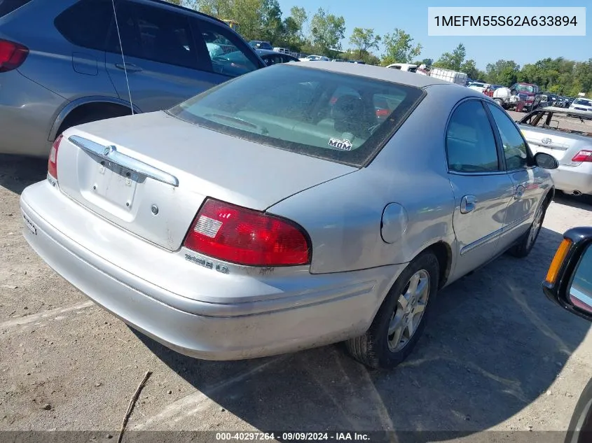 2002 Mercury Sable Ls Premium VIN: 1MEFM55S62A633894 Lot: 40297264