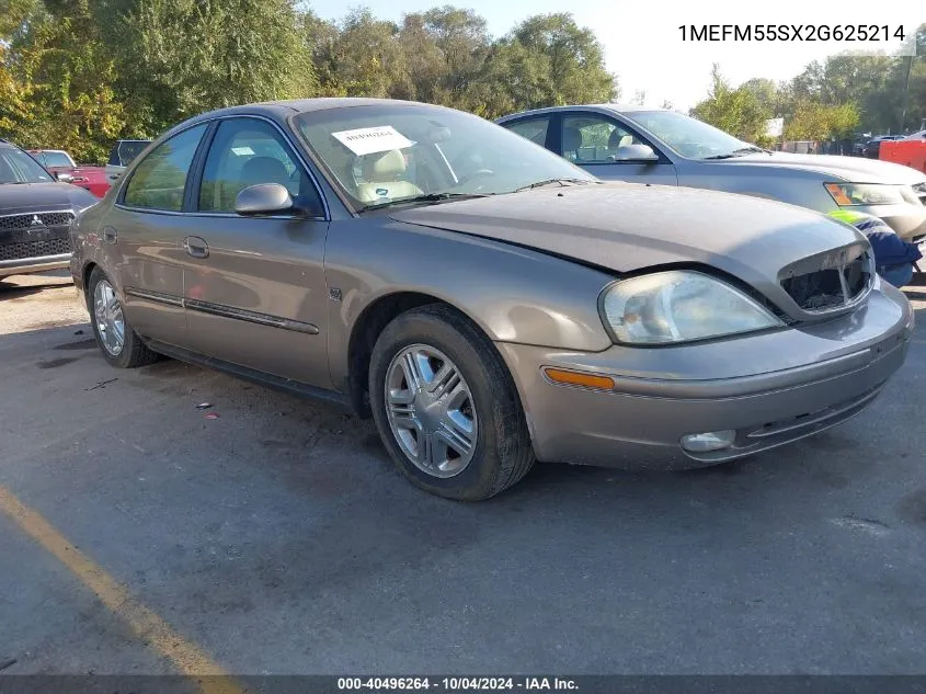 2002 Mercury Sable Ls Premium VIN: 1MEFM55SX2G625214 Lot: 40496264