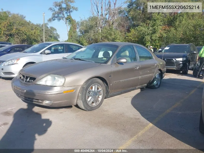 2002 Mercury Sable Ls Premium VIN: 1MEFM55SX2G625214 Lot: 40496264