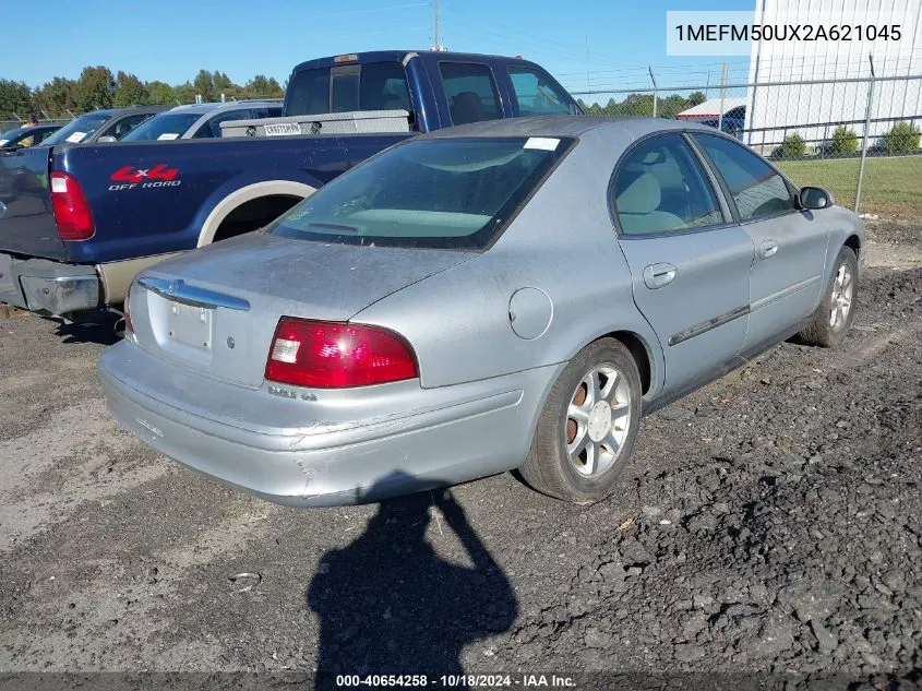 2002 Mercury Sable Gs VIN: 1MEFM50UX2A621045 Lot: 40654258