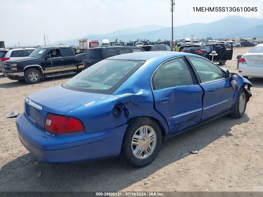 2003 Mercury Sable Ls Premium VIN: 1MEHM55S13G610045 Lot: 39900121